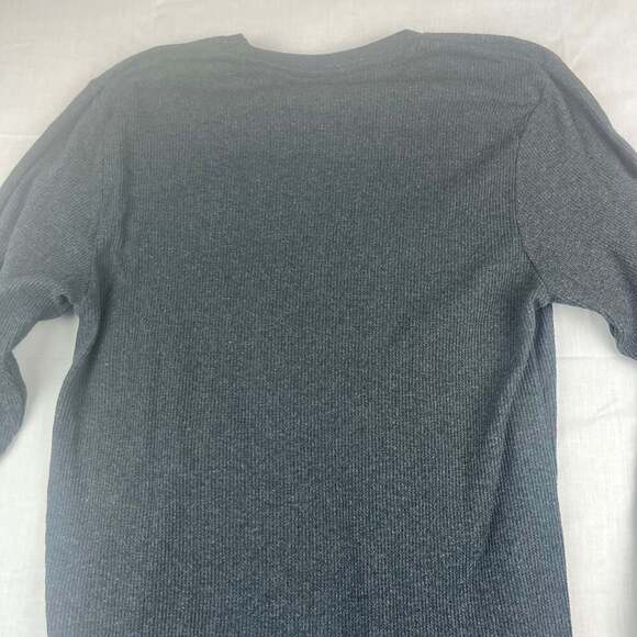 Lucky Brand Men's Large Gray Waffle Knit Long Sleeve Graphic Sleepwear Bear - Picture 9 of 9